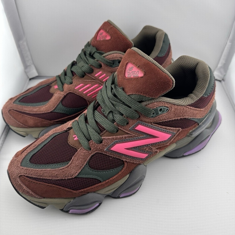 New Balance 9060 Burgundy Pink Mens 8.5 Athletic Sneaker Tennis Shoes‎